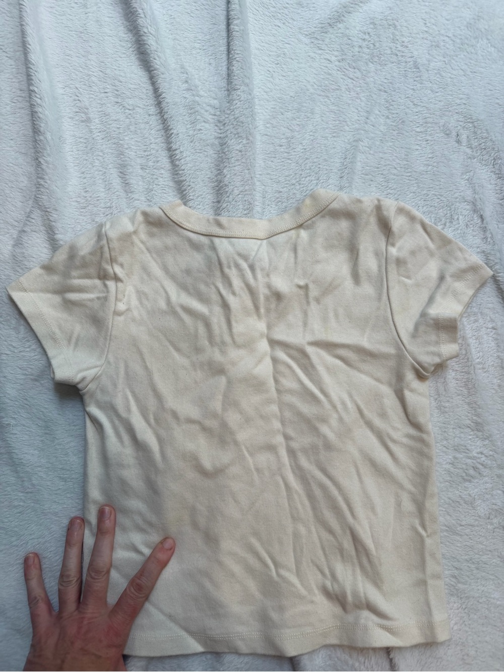 Brandy Melville John Galt Angel Baby Teddy Tee OS - Picture 5 of 5